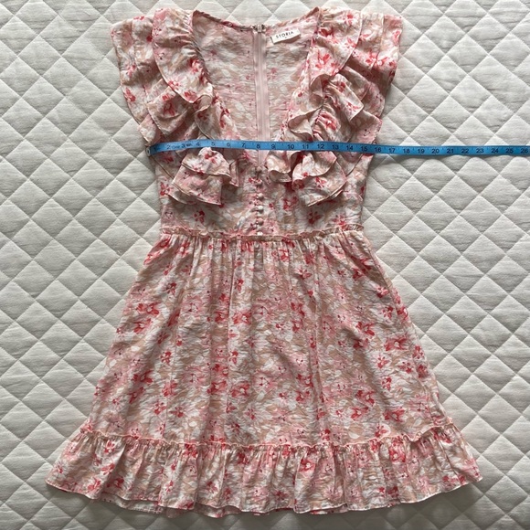 🌸 Storia, Prosecco Rosé Ruffled Mini Dress - Picture 14 of 16